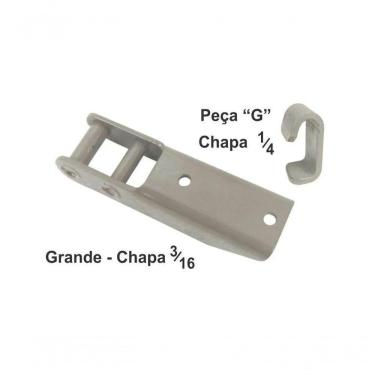 Imagem de Dobradiça Para Tampa De Carreta Em Aço Grande