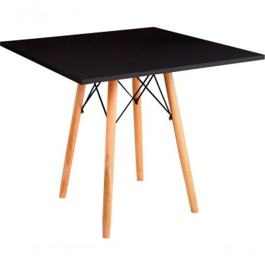 Imagem de Mesa Eames Eiffel Quadrada 90 Cm - Preta