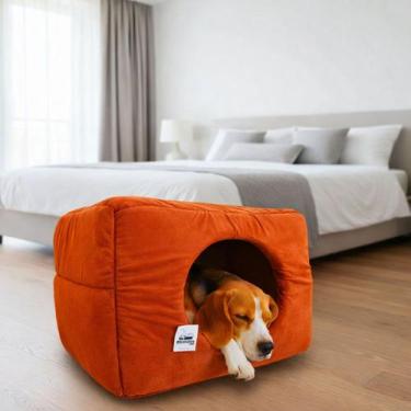 Imagem de Caminha Toca Luxo Gato Cães Lavavel Suede Terracota Macio - - Maxximo 