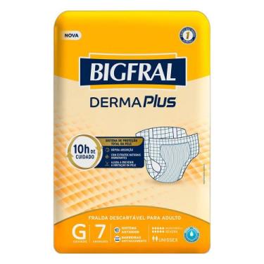 Imagem de Fralda Intima Bigfral Derma Plus Adulto Pct c/ 7 un G, 1, 7, G