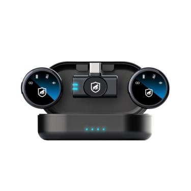 Imagem de microfone de Lapela Magnética Sem Fio com Redução de Ruído - Armor -Gshield