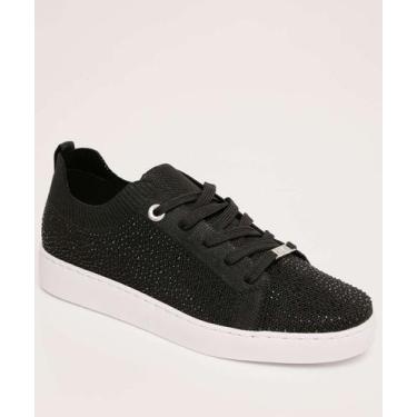Imagem de Tênis Casual Feminino Strass Vizzano-64050, 35, Preto