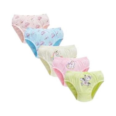 Imagem de Calcinhas De Algodão Para Meninas Com Estampa De Princesa, Conjunto De