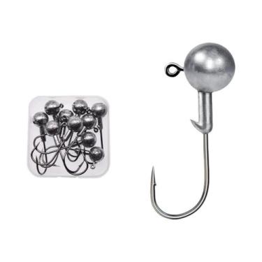 Imagem de Anzóis De Cabeça Redonda Para Pesca, Acessórios De Pesca Em Aço Carbon