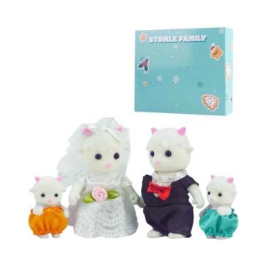 Imagem de Conjunto De Brinquedos De Animais Da Família Florestal Para Casa De Bo