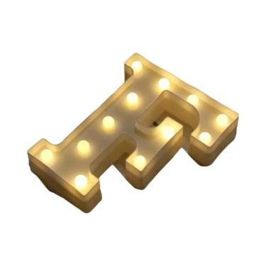 Imagem de Luz Noturna LED Luminosa Em Formato De Letra 16/22CM DIY Alfabeto Núme