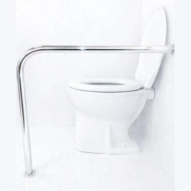 Imagem de Barra De Apoio Em L 60x70 Para Vaso Sanitário De Alumínio - AD ORIGINA