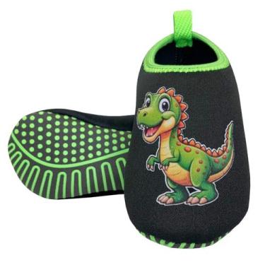 Imagem de Sapatilha Infantil Menino Antiderrapante Dinossauro S-122 - Magicc Kid