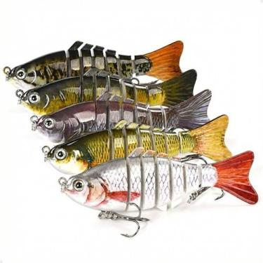 Imagem de Kit 5 Isca Artificial Articulada Lambari Pesca Lorben GT6350