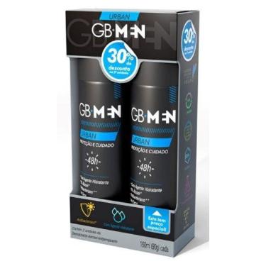 Imagem de Kit com 2 Desodorantes Aerosol GB Men URBAN - 150mL - Giovanna Baby