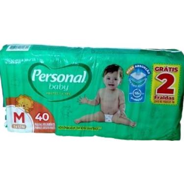 Imagem de Fralda Personal Baby Protect & Sec Tam M 5 a 9,5 kg com 40 Unidades