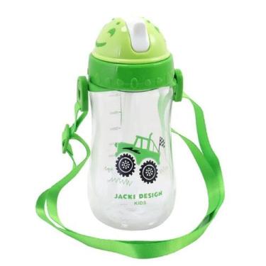 Imagem de Garrafa Squeeze com Canudo Silicone Portátil Infatil para Suco Água co