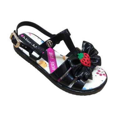 Imagem de Sandalia Infantil Menina Rasteira Papete Macia Confortável Casual  dia