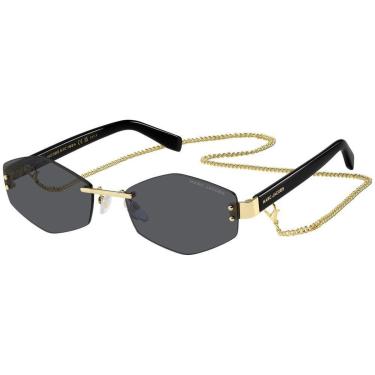 Imagem de Óculos de Sol Marc Jacobs Marc 496/S Air RHL - Dourado 57-Feminino