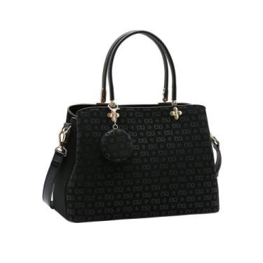 Imagem de Bolsa Feminina Chenson Relevo Monograma 3485431 Com 3 Compartimentos A