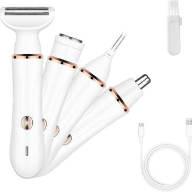Imagem de Depilador Feminino 4 Em 1 Eletríco Sem Fio Bivolt 110v/220v - Depilado