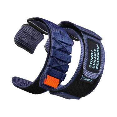 Imagem de Pulseira De Nylon De 22mm E 20mm Para Samsung Galaxy Watch E Huawei Wa