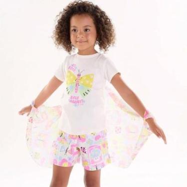Imagem de Pijama Curto Infantil Menina em Suedine Borboleta Up Baby-Feminino
