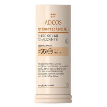 Imagem de Protetor Solar Base Stick Tonalizante FPS 55 Adcos Nude-Unissex