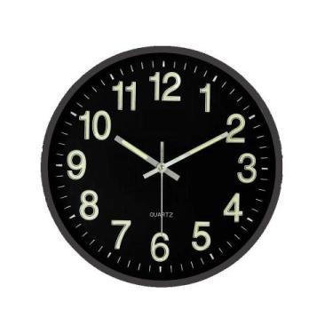 Imagem de Relógio de Parede Fluorescente Vintage Silencioso Luxo 30cm - Yeet