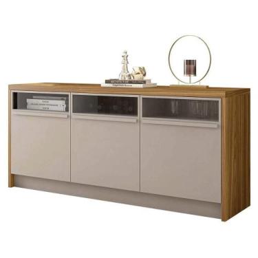 Imagem de Aparador Buffet 3 Portas Balcão Marrom Vectro Caemmun