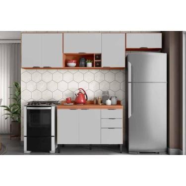 Imagem de Kit Modulado Demóbile 4 Peças Firenze C4P254 Amendola/Nude Prime TX