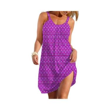 Imagem de Vestido Feminino De Verão Em Linha A, Moderno, Casual, Y2K, Solto, Mac