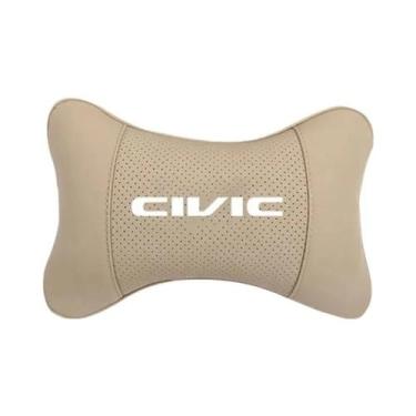 Imagem de Almofada De Pescoço E Apoio Lombar De Couro Para Assento De Carro, Par