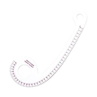 Imagem de Régua De Costura Transparente De Plástico Para Modelagem E Design De M