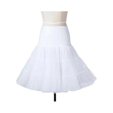 Imagem de Saia Vintage De Organza Curta Com 3 Camadas, Crinolina Retrô, Saia Tut