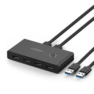 Imagem de Switch Ugreen 4 Em 1, Compartilhamento USB 3.0, Preto