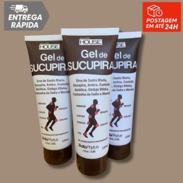 Imagem de Kit com 3un Gel de Sucupira para massagem Doutor House 120ml - Bellaph