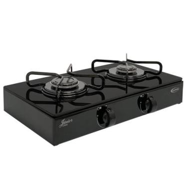 Imagem de Fogão A Gás 2 Bocas Cooktop Portátil Sobrepor Clarice