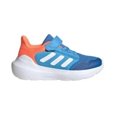 Imagem de Tênis Adidas Tensaur Run 3.0 EL Infantil - Azul e Laranja 30-Unissex