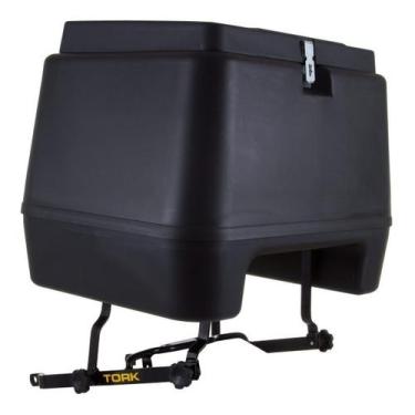 Imagem de Bau 80 Litros Pro Tork + Suporte Titan 09 À 13, PRETO, TITAN 2009 - 20