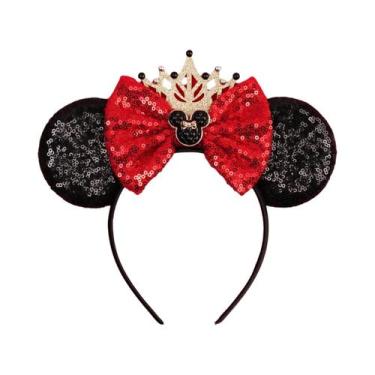 Imagem de Tiara De Orelhas De Rato Com Lantejoulas Para Meninas, Acessório De Ca
