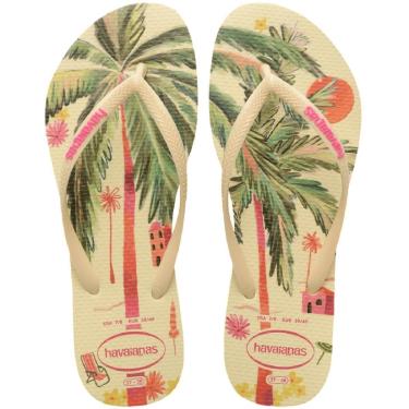Imagem de Chinelo Feminino Havaianas Slim Summer Creme-Feminino