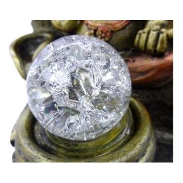 Imagem de 2 Bolinha Vidro Bola Para Fonte Água Esfera Cristal 5cm - Huada
