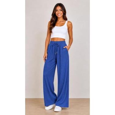 Imagem de Calça Feminina Blessed Conforto E Estilo 6108 -, Azul, Petróleo, M