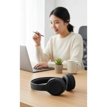 Imagem de Fone Bluetooth On-Ear TWS 5.0 Preto Sem Fio - Congratulations Store