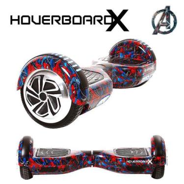 Imagem de Esqueite Elétrico 6,5" Homem Aranha HoverboardX Bluetooth