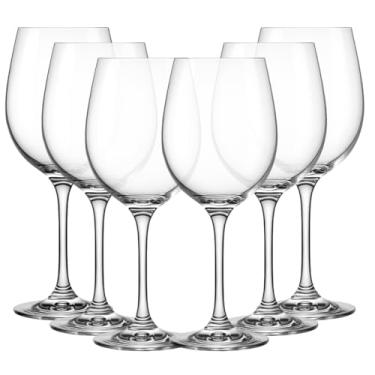 Imagem de Jogo de 6 Taças para Vinho Água Drink 465ml Vidro 22,5cm de Altura