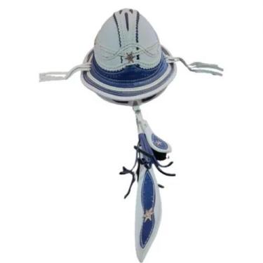 Imagem de Chapéu de Couro DOMINGUINHOS CORES VARIADAS - GBA, Branco com azul, EN