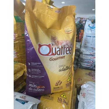 Imagem de Ração Quatree Gourmet para Gatos Adultos Sabor Mix de Carnes - 10,1kg