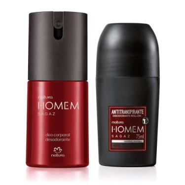 Imagem de Kit Desodorante Corporal Homem Sagaz Masculino com Roll-on - Natura