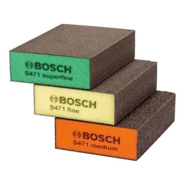 Imagem de Esponja Abrasiva Bosch Best for Flat Edge 3 Peças
