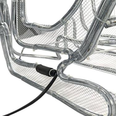 Imagem de Decoração Natalina com Luzes de Led Armação de Rena com Trenó 220V Branco Wincy