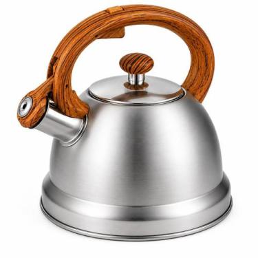 Imagem de Chaleira Elegante Com Apito Em Aço Inoxidavel Inox 2L - Hércules