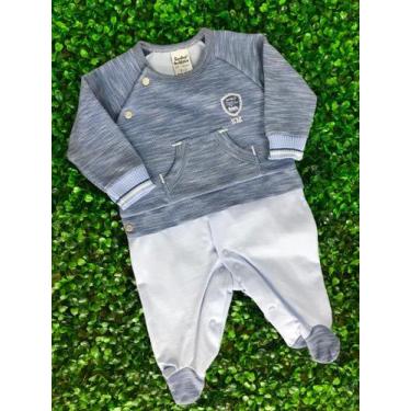 Imagem de Macacão Masc Infantil Malha Longo Azul - SONHO MAGICO, PP
