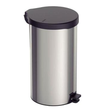 Imagem de Lixeira Inox com Pedal New Tramontina com Acabamento Polido 20 L 94538